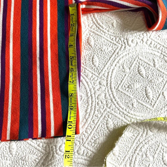 Victor Glemaud Cropped Long Sleeve Strip Sweater Sz XS - Picture 13 of 16